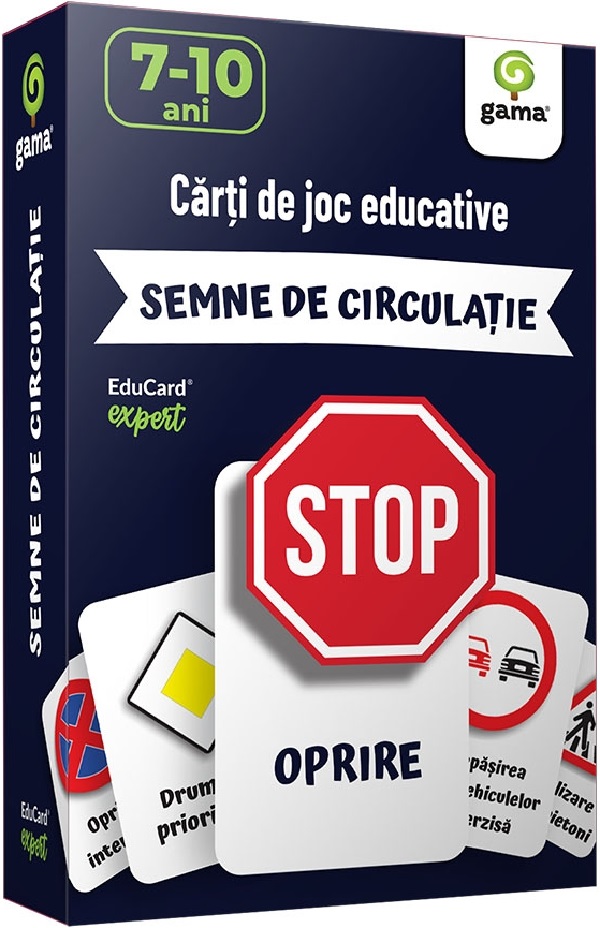 Semne de circulatie. Carti de joc educative
