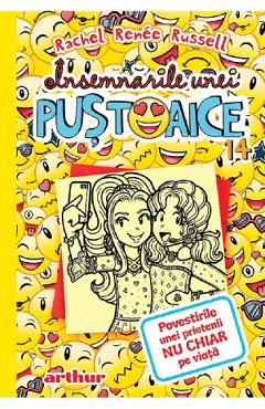 Coperta cărții 'Însemnările unei pustoaice Vol.14: Povestirile unei prietenii nu chiar pe viață - Rachel Renee Russell'