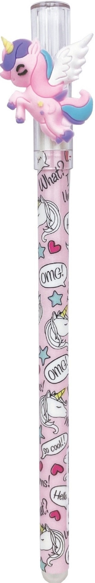 Pix cu cerneala termosensibila: Pix roz Unicorn. OMG. Upsy Magic