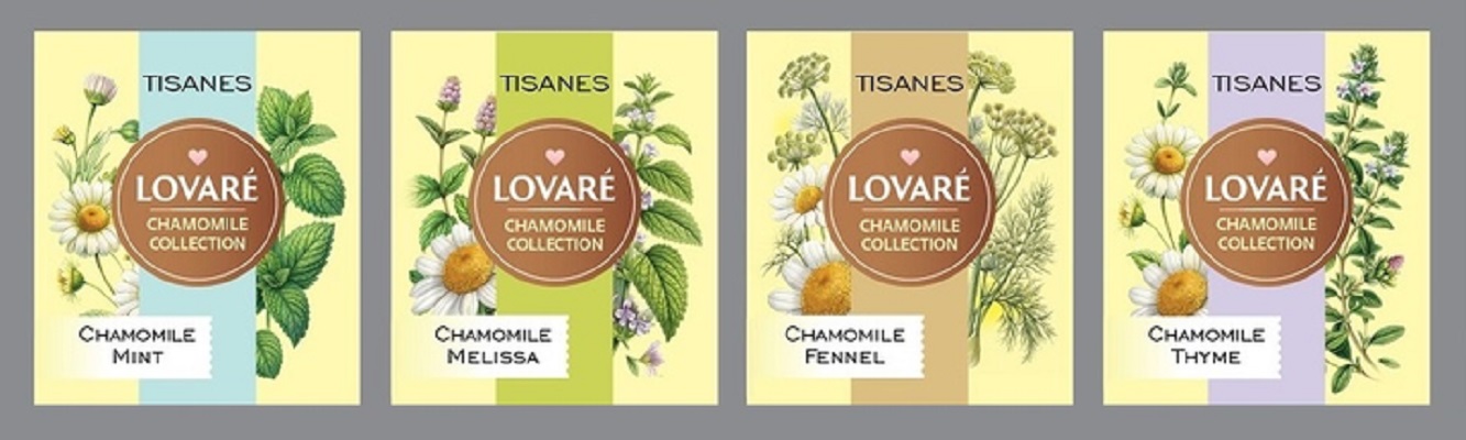 Set ceai: 4 arome x 8 pliculete. Ceai Tisanes Chamomile