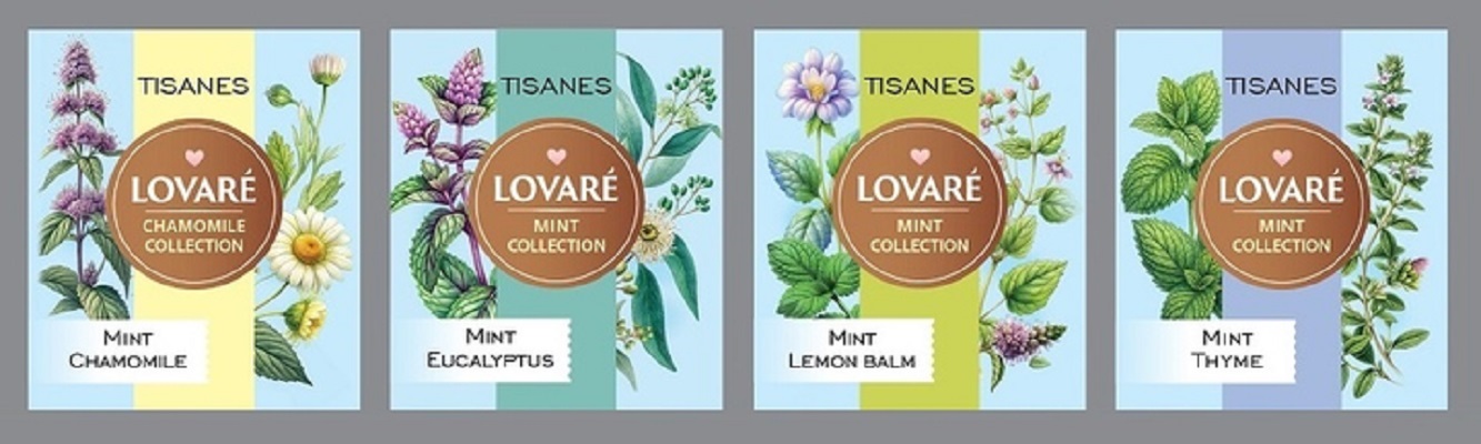 Set ceai: 4 arome x 8 pliculete. Ceai Tisanes Mint