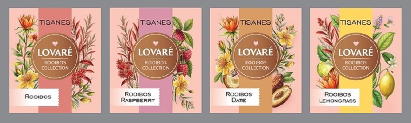 Set ceai: 4 arome x 8 pliculete. Ceai Tisanes Rooibos