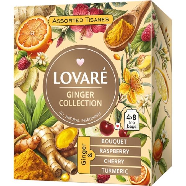 Set ceai: 4 arome x 8 pliculete. Ceai Tisanes Ginger
