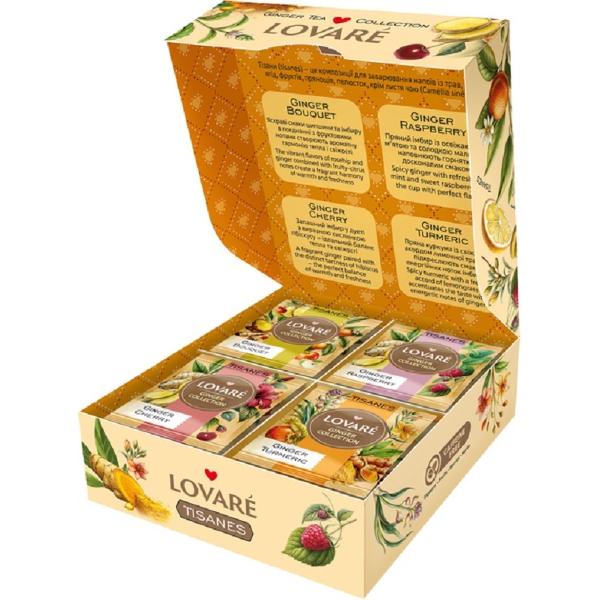 Set ceai: 4 arome x 8 pliculete. Ceai Tisanes Ginger