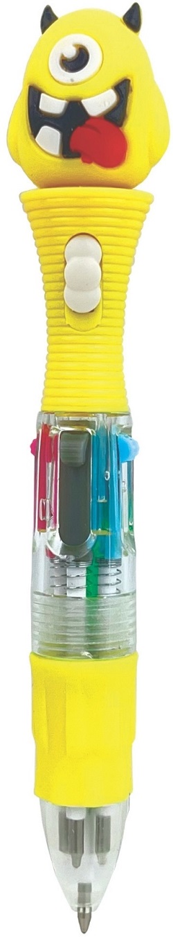Pix multicolor mini cu 4 culori si LED: Scary. Galben