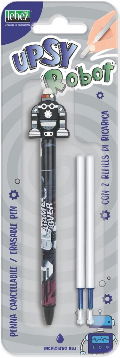 Set pix cerneala termosensibila + 2 rezerve: Robot negru. Upsy Robot