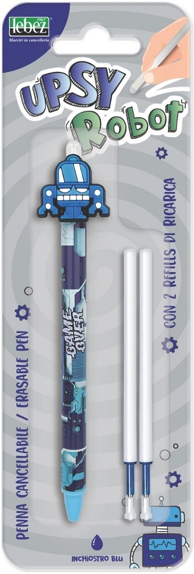 Set pix cerneala termosensibila + 2 rezerve: Robot bleu. Upsy Robot