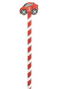 Imaginea produsului 'Creion grafic roșu cu radieră mașină'