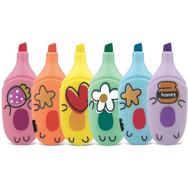Set 6 marker evidentiator culori pastel: How Cute