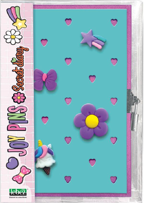 Jurnal cu decoratiuni 3D. Joy Pins Verde