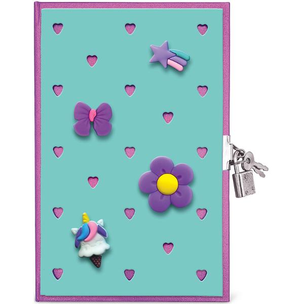 Jurnal cu decoratiuni 3D. Joy Pins Verde