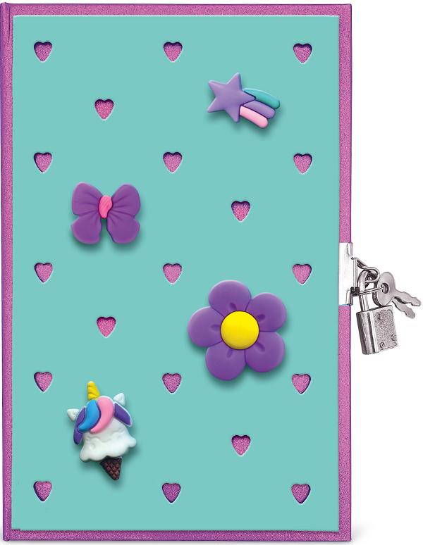 Jurnal cu decoratiuni 3D. Joy Pins Verde