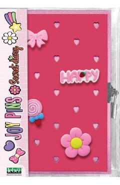 Imaginea produsului 'Jurnal cu decorațiuni 3D. Joy Pins Roz'