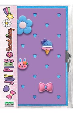 Imaginea produsului 'Jurnal cu decorațiuni 3D. Joy Pins Mov'