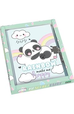 Imaginea produsului 'Jurnal: Rainbow make me happy. Panda pe norișor'