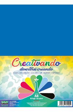 Imaginea produsului 'Hârtie gumata asortată 10 coli A4'