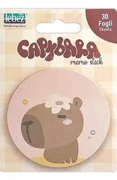 Imaginea produsului 'Bloc notes adeziv: Capibara cu floricică'