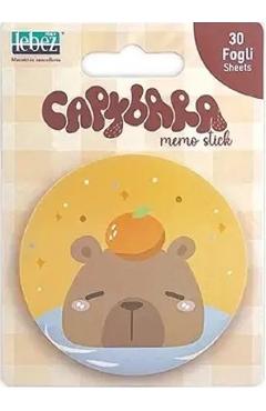 Poza produsului Bloc notes adeziv: Capibara cu portocala