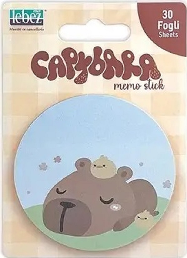 Bloc notes adeziv: Capibara si puisori