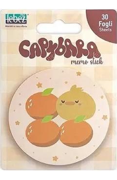 Poza produsului Bloc notes adeziv: Capibara. Puisor cu portocale