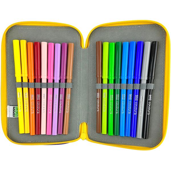 Penar echipat: Color Block. Roz-galben