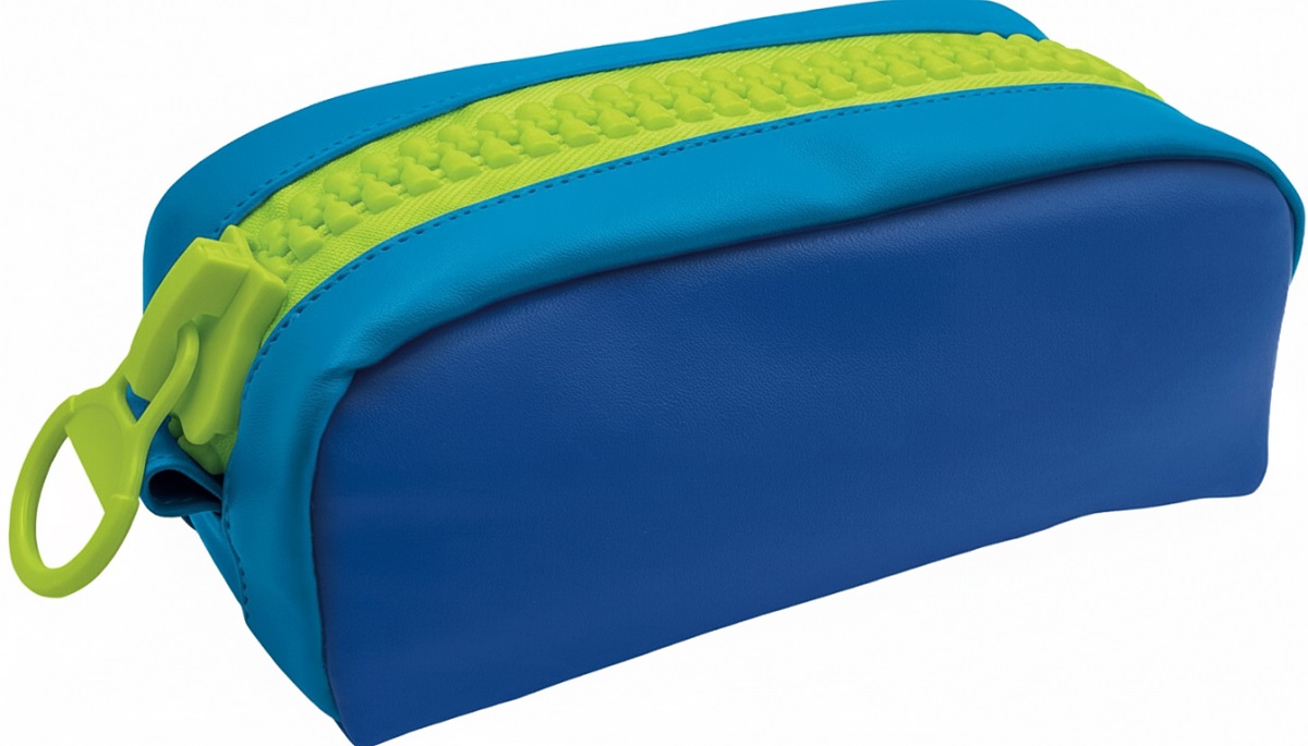 Penar Zippy cu fermoar mare. Bleumarin