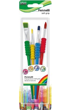 Imaginea produsului 'Set 4 pensule cu prindere moale și păr sintetic'