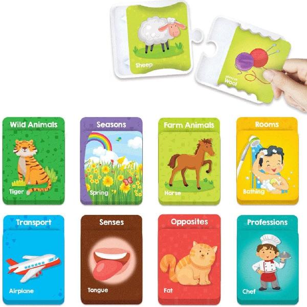 Set puzzle cu activitati educative. All-in-1 puzzle