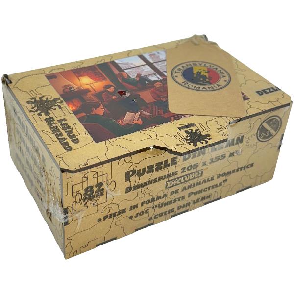  Puzzle MDF 82 piese: Carti, pisici, oameni in Brasov