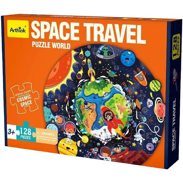Puzzle rotund 180 piese: Space Travel