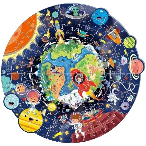 Puzzle rotund 180 piese: Space Travel