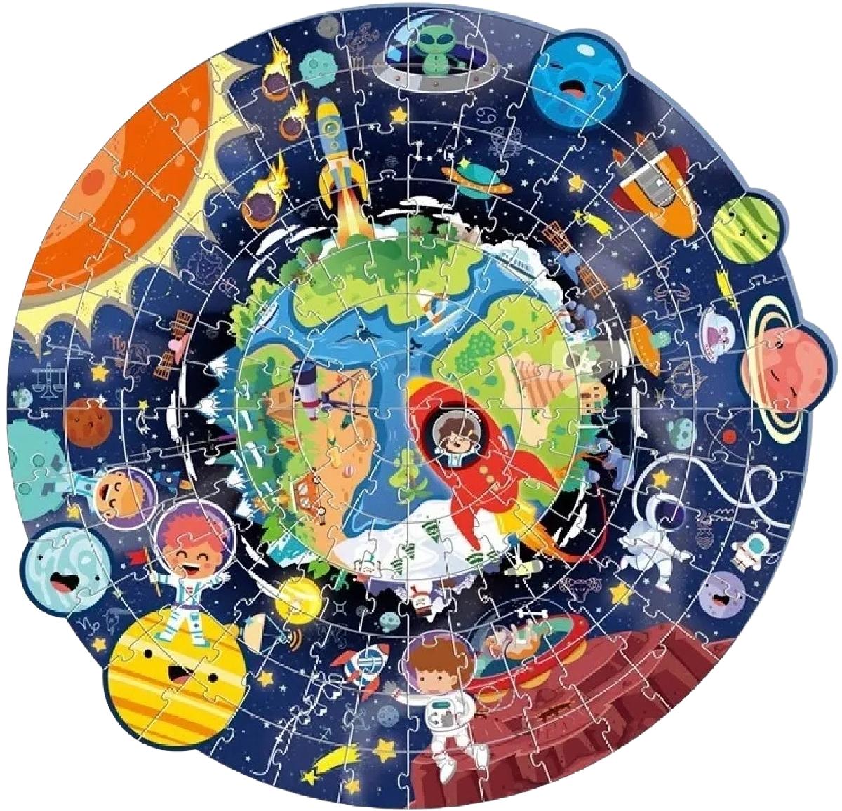 Puzzle rotund 180 piese: Space Travel