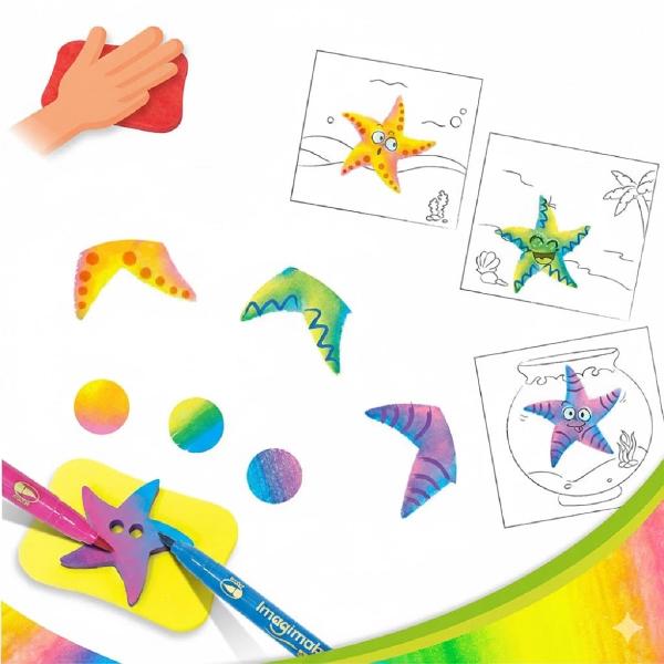 Set creativ cu stampile: Regatul animalelor. Stamp Art Animal Kingdom