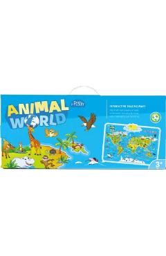 Imaginea produsului 'Harta vorbitoare în limba engleză: Animalele lumii. Animal World'