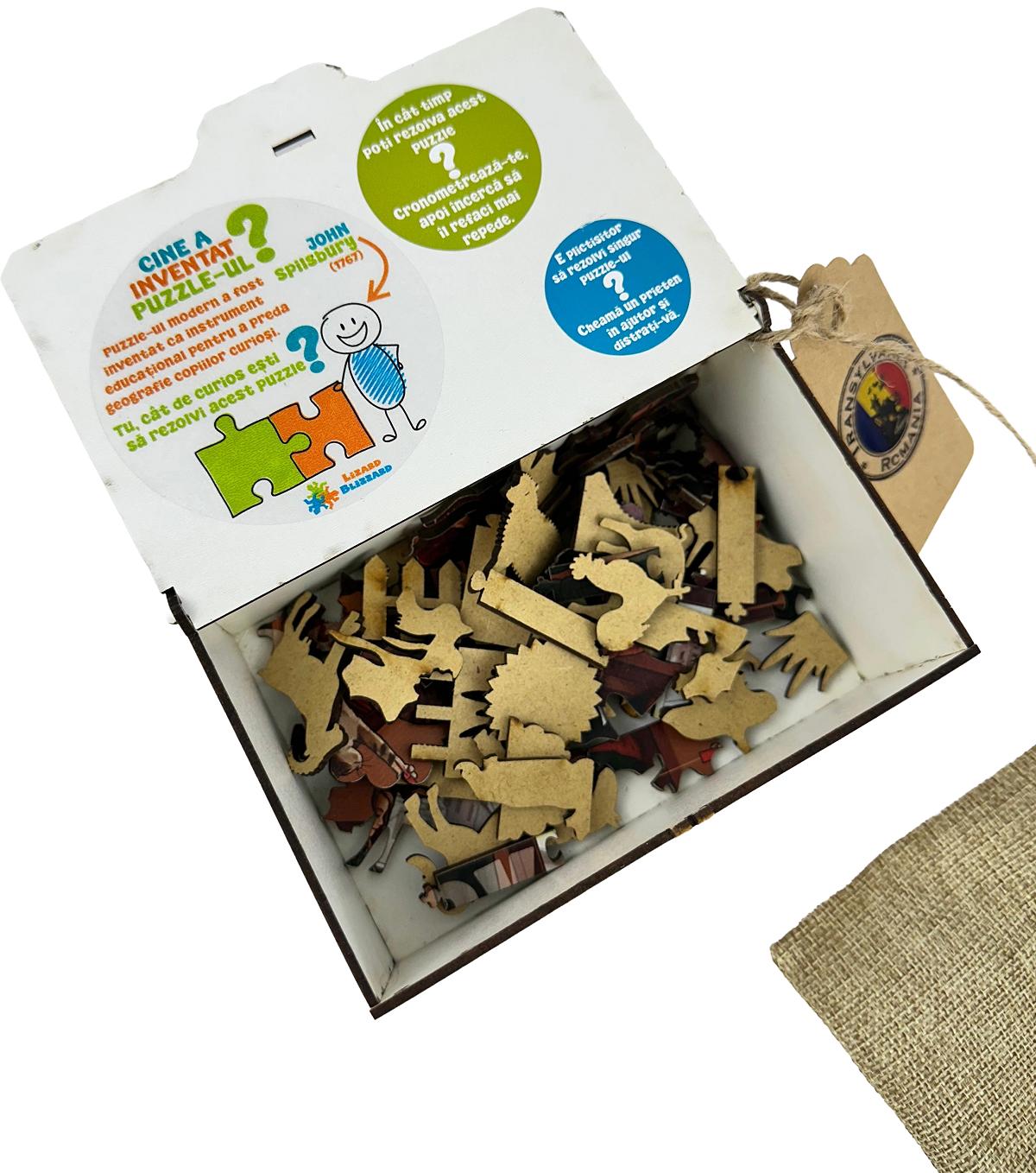 Puzzle MDF 82 piese: Cetatea Rasnov
