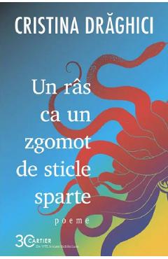 Coperta cărții 'Un râs ca un zgomot de sticle sparte - Cristina Drăghici'