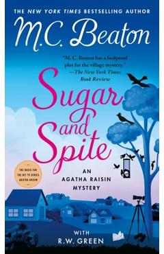 Coperta cărții 'Sugar and Spite: An Agatha Raisin Mystery - M. C. Beaton'