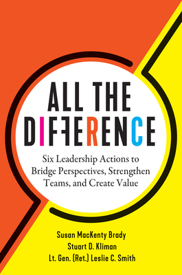 Coperta cărții 'All the Difference: Six Leadership Actions to Bridge Perspectives, Strengthen Teams, and Create Value - Susan Mackenty'