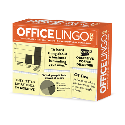Office Lingo 2026 5.4 X 6.2 Box Calendar - 