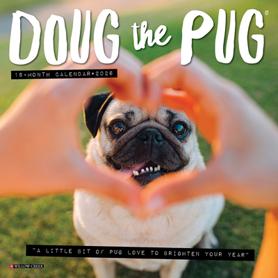 Doug the Pug 2026 7 X 7 Mini Wall Calendar - Leslie Mosier