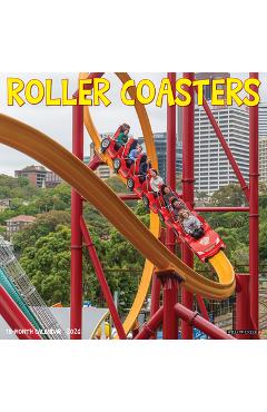 Coperta cărții 'Roller Coasters 2026 12 X 12 Wall Calendar -'