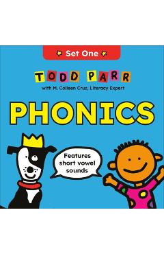 Coperta cărții 'Todd Parr Phonics: Set One: Short Vowel Sounds (12 Books for New Readers) - Todd Parr'
