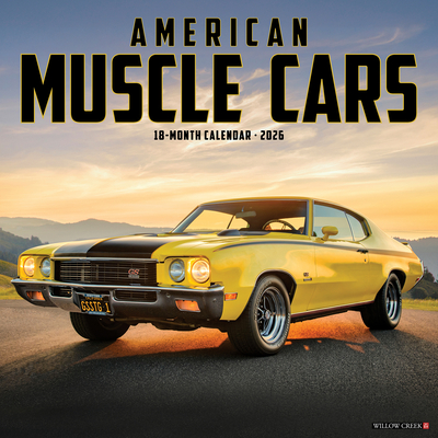 American Muscle Cars 2026 12 X 12 Wall Calendar - 