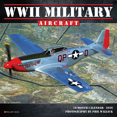 WWII Military Aircraft 2026 7 X 7 Mini Wall Calendar - 