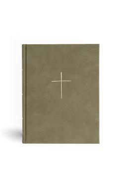 Poza produsului CSB Illustrator's Notetaking Bible, Large Print Edition, Sage Suedesoft Leathertouch Over Board - 