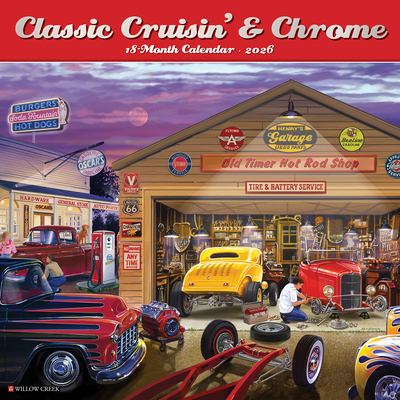 Classic Cruisin' & Chrome 2026 12 X 12 Wall Calendar - 