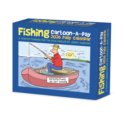 Fishing Cartoon-A-Day by Jonny Hawkins 2026 5.4 X 6.2 Box Calendar - Jonny Hawkins