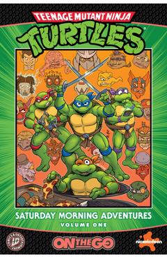 Coperta cărții 'Teenage Mutant Ninja Turtles: Saturday Morning Adventures--On the Go: Half-Shell Shenanigans - Erik Burnham'