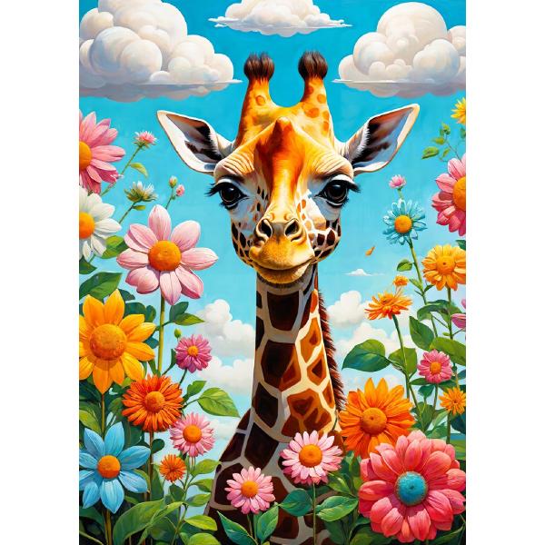 Puzzle 1000: Cute Giraffe