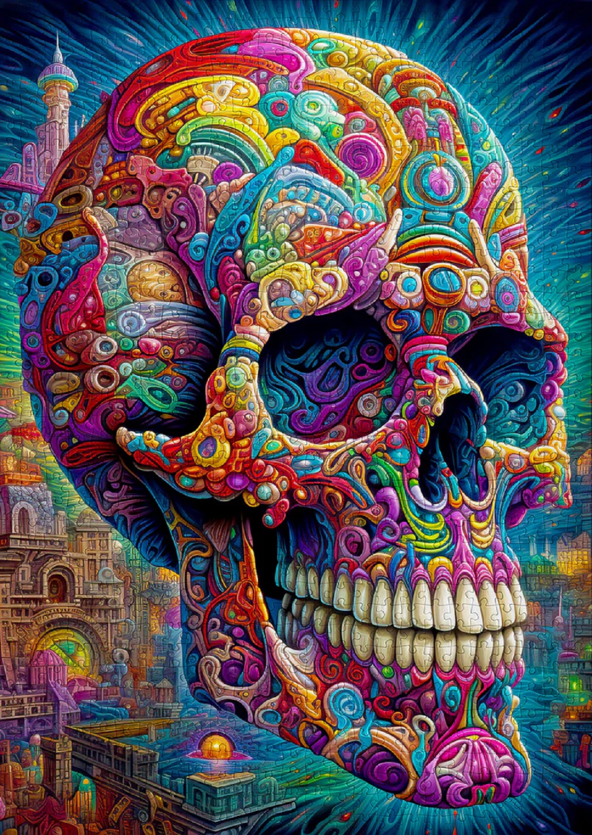 Puzzle 1000: Quirky Skull